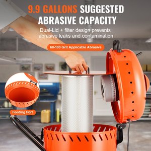 Toz kontrolü ve aşındırıcı 60-1200 PSI ağır aşındırıcı kumlama makinesi için 110 W vakum sistemi ile tozsuz kumlama - Product Image 3