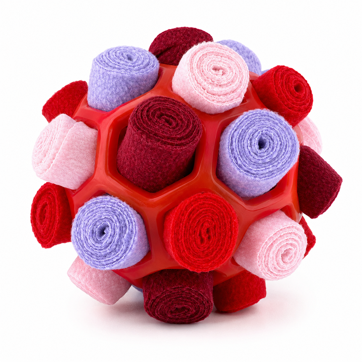 Boule rouge-rose violet