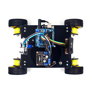 RoboWiz DIY <strong>Remote</strong> <strong>Control</strong> Smart Robot Car Kit 4WD Chassis Kit With Ultrasonic Module TUTORIAL Compatible With <strong>Arduino</strong> IDE