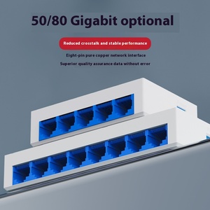Commercio all'ingrosso della fabbrica 100m interruttore di rete 5 porte Router di rete dormitorio casa e ufficio di sicurezza uso della telecamera di sorveglianza