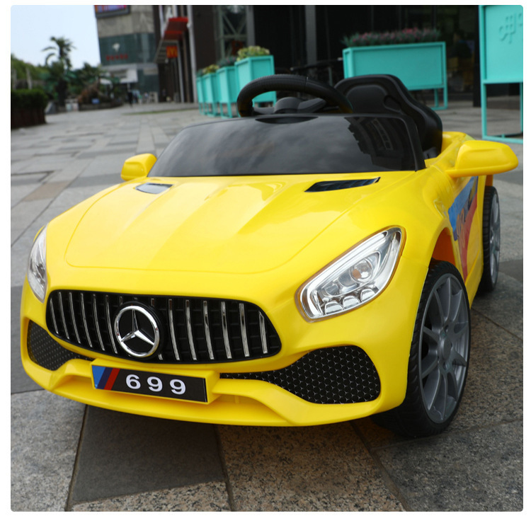 Giallo - Monomotore 6V41 + Sedile in plastica + Ruota in plastica