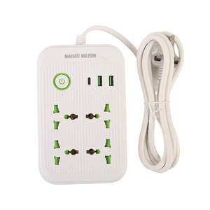 国际标准快速充电板插座扩展插座4路2 USB 1 c型端口通用插座 - Product Image 3