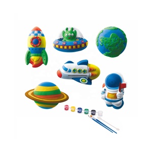 Fai da te pittura giocattolo gesso disegno set spazio tema creatività graffiti cielo stellato colorazione giocattolo set di gesso per bambini con stampi