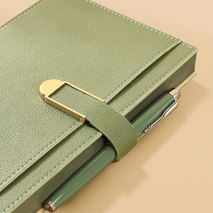 Premium anpassbares, leder gebundenes, dickes Notizbuch mit Geschenk box-Corporate Gifting & Luxury Station ery Wholesale