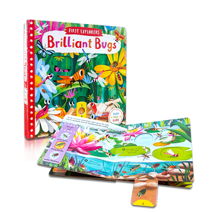Aangepaste Kinderen Engelse Verlichting Bord Boek Cognitieve Briljante Bugs 3d Pop-Up Boek Voor Kinderen - Product Image 1