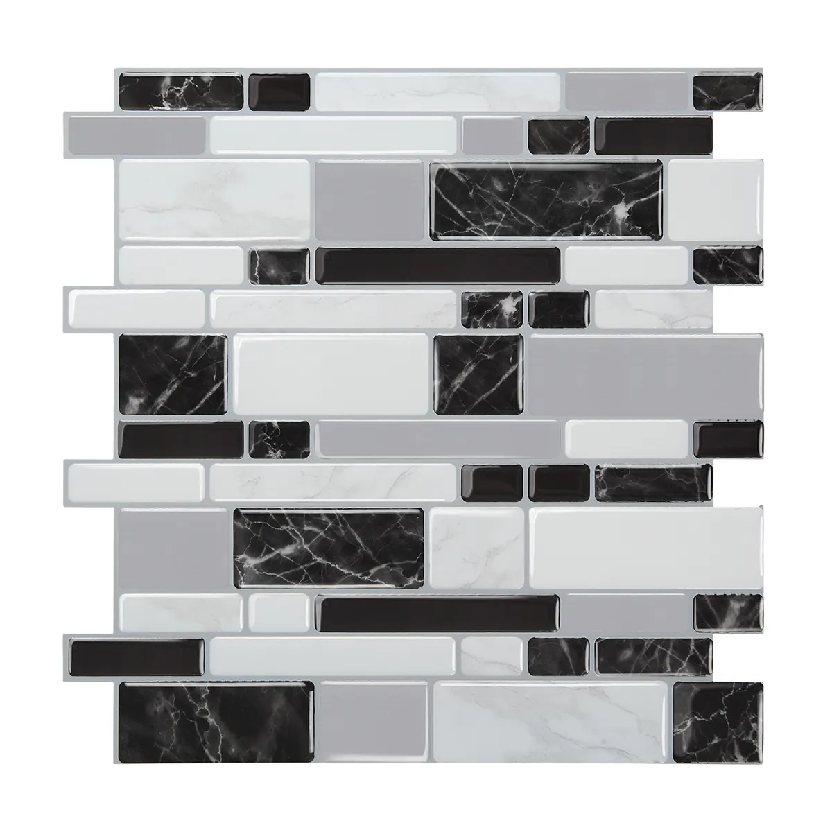 Sticky marble Wall Tile 2.5mm Thickness 12*12 Inch Peel and Stick Kitchen Backsplash Bathroom Waterproof