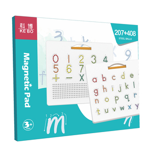 磁気アルファベットトレースボード-両面上小文字磁気製図板、STEMおもちゃの文字学習 - Product Image 6