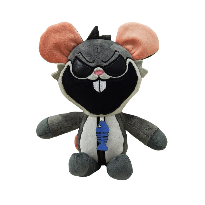 Ratón gris boca grande 110g25cm