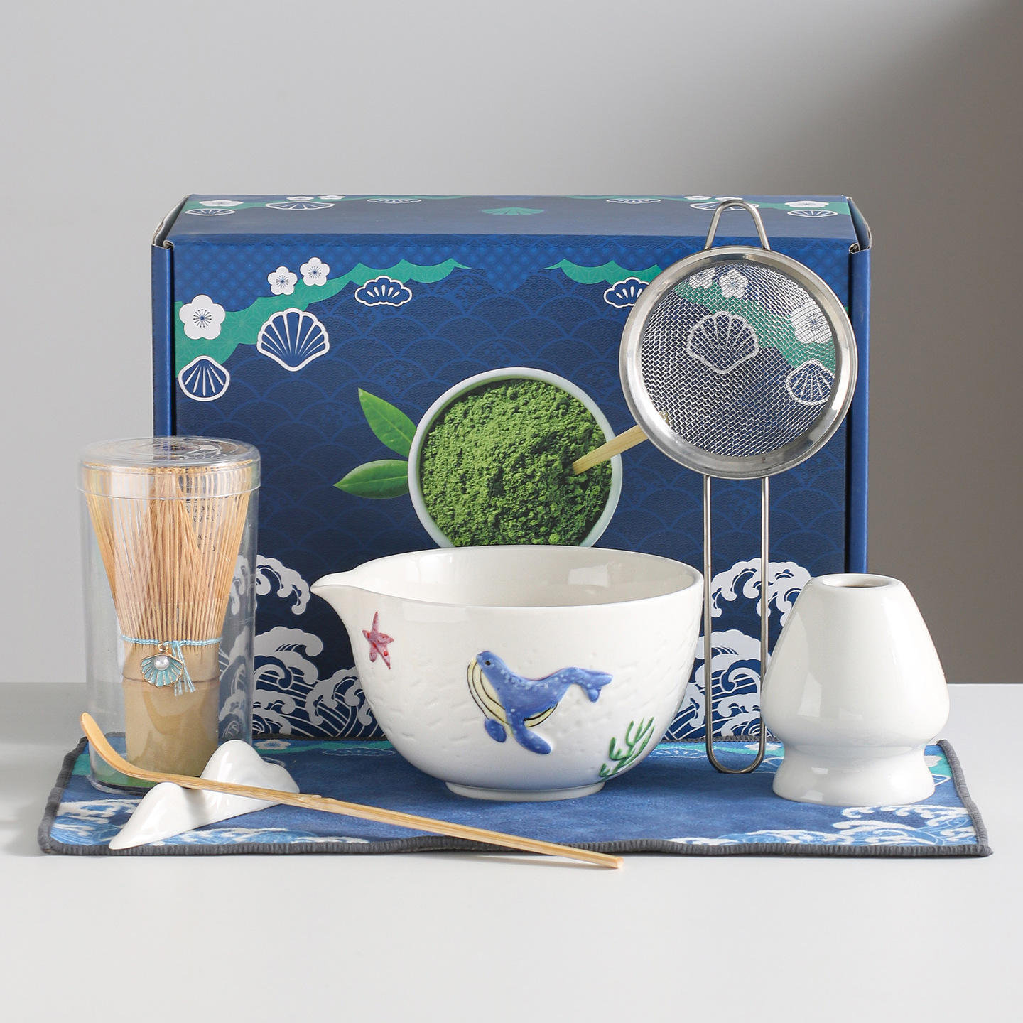 Coffret bleu 7 pièces