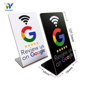 Đánh giá tích cực NFC đứng QR mã quét thẻ bình luận cảm ứng NFC đứng cho Google đánh giá thẻ nhà hàng thanh toán - Product Image 4