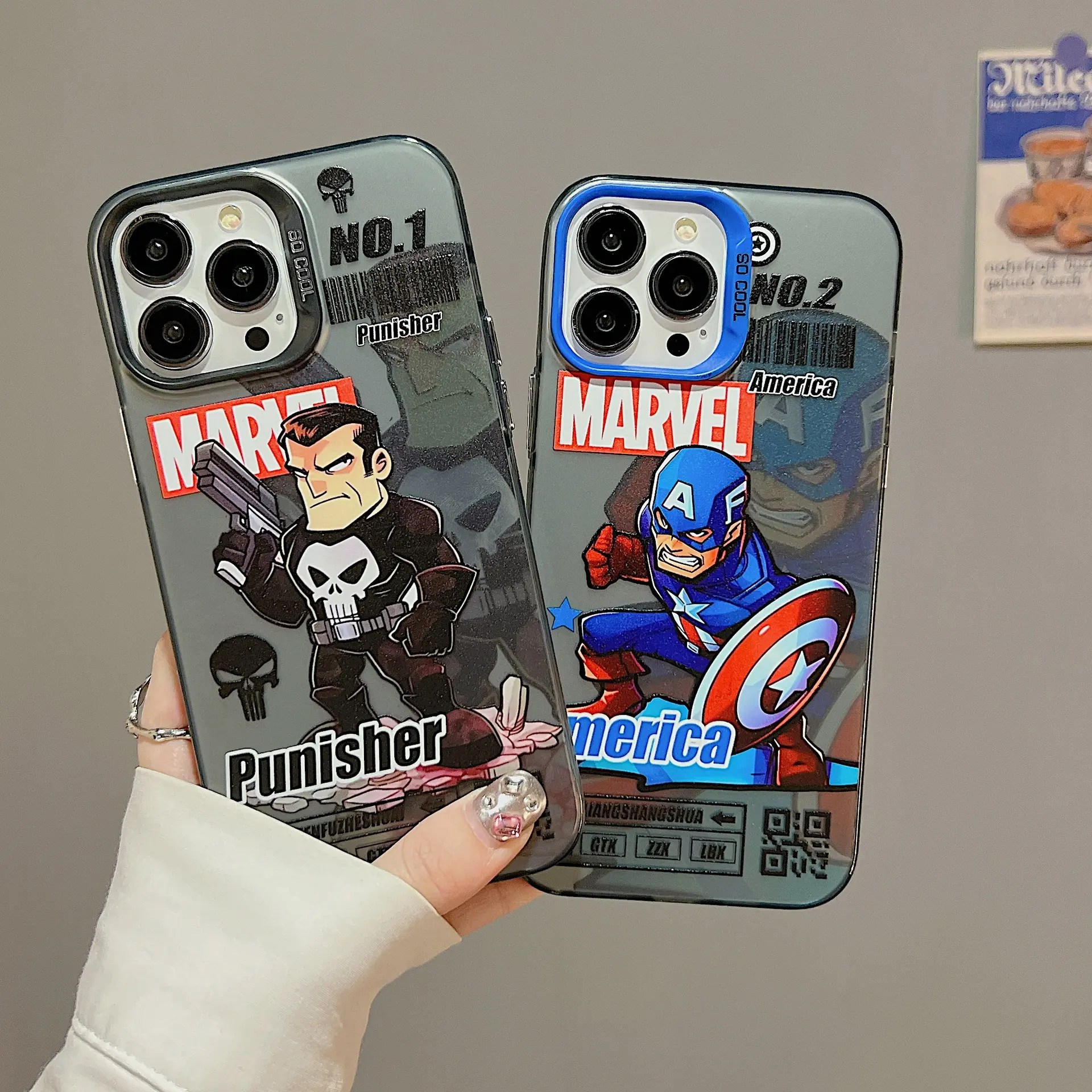 Captain America Cartoon Cute phone case for iphone Xr Xs 11 12 13 14 Pro Max Cell Cover