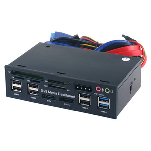Lector de tarjetas de Panel de unidad óptica multifuncional de 5,25 pulgadas, interfaz USB 3,0, expansión, disco duro SATA, micrófono para auriculares - Product Image 1
