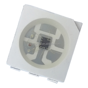 สัญญาณคู่เป็นรายบุคคลแอดเดรส6 Pins 5050 SMD นำไดโอดที่มีฝังตัว IC สีเต็มรูปแบบ APA102C / SK9822 RGB นำชิป PLCC-6 - Product Image 4
