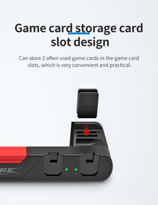6 In 1 for Nintendo Switchコントローラー充電ドックジョイスティック2ゲームカード充電器スタンド (個別のLEDインジケーター付き) - Product Image 3