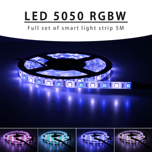 12V LED 5050 akıllı RGB W işık Bar seti 5m 300LEDs Wifi RGBW karartıcı kontrol cihazı kablosuz APP uzaktan beyaz ışık ses kontrolü - Product Image 2
