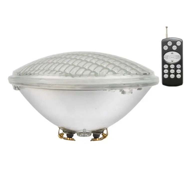 VLIKE herbe Par56 nouvelles ampoules LED 18W lampe encastrée piscine en ciment boule lumineuse RGB avec télécommande installer avec boîtier