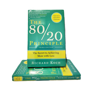 Nhà máy tùy chỉnh xuất bản in bìa cứng các nguyên tắc 80/20 có thể tái chế Paperback Bìa mềm nghệ thuật giấy - Product Image 1