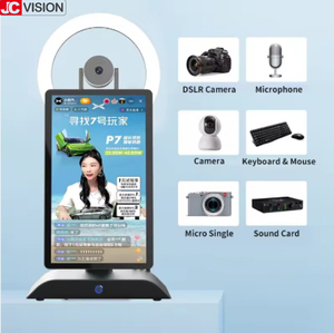 JCVISION, лидер продаж, социальная сеть 15,6 дюймов, 2K, устройство для вещания, все-в-одном, потоковое устройство в реальном времени - Product Image 2