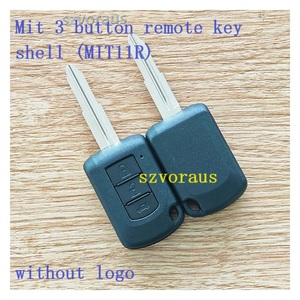 三菱用3ボタンリモートキーシェル (MIT11R) ロゴなし3キーマークなしロックロックロックロック解除 + ステップ付き車の胚の終わり - Product Image 2
