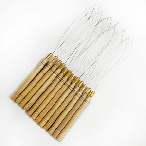 Extensiones de cabello Alicates Punta Herramienta Hogar Micro Anillos Gancho Aguja Estilo Pluma Multifuncional Tirar Loop Beads - Product Image 5