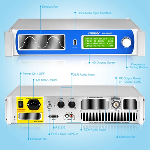 FMUSER FU-1000C 1000W FM Transmitter With USB <strong>Audio</strong> <strong>Input</strong> <strong>Interface</strong> - Product Image 6
