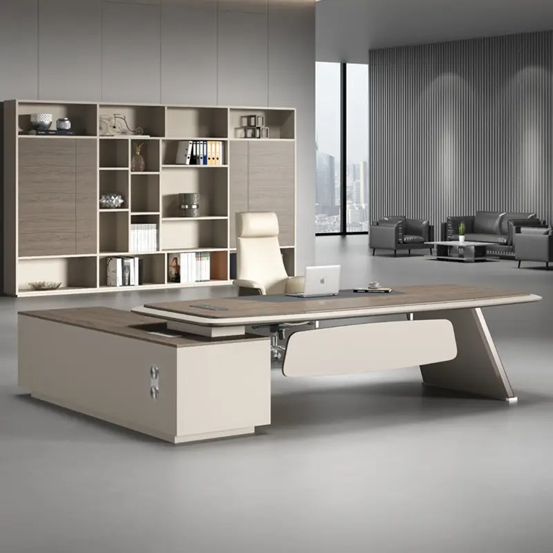En kaliteli modern tasarım ofis mobilyaları bilgisayar çalışma masası yönetici patron masası ahşap ofis masaları ofis masası