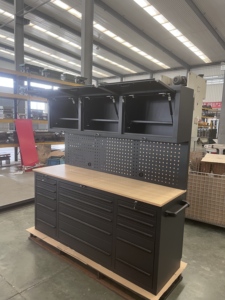 热卖72英寸工具箱15抽屉工作台车库储物柜滚动金属工具箱重型车间工具柜 - Product Image 2