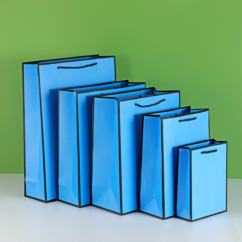 Black edge on blue background