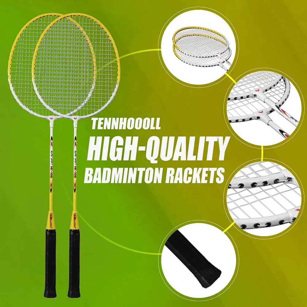 Wellcold Marke T-Joint Raket Badminton, Shuttle Badminton Schläger/Schläger/Set für das Spielen im Freien