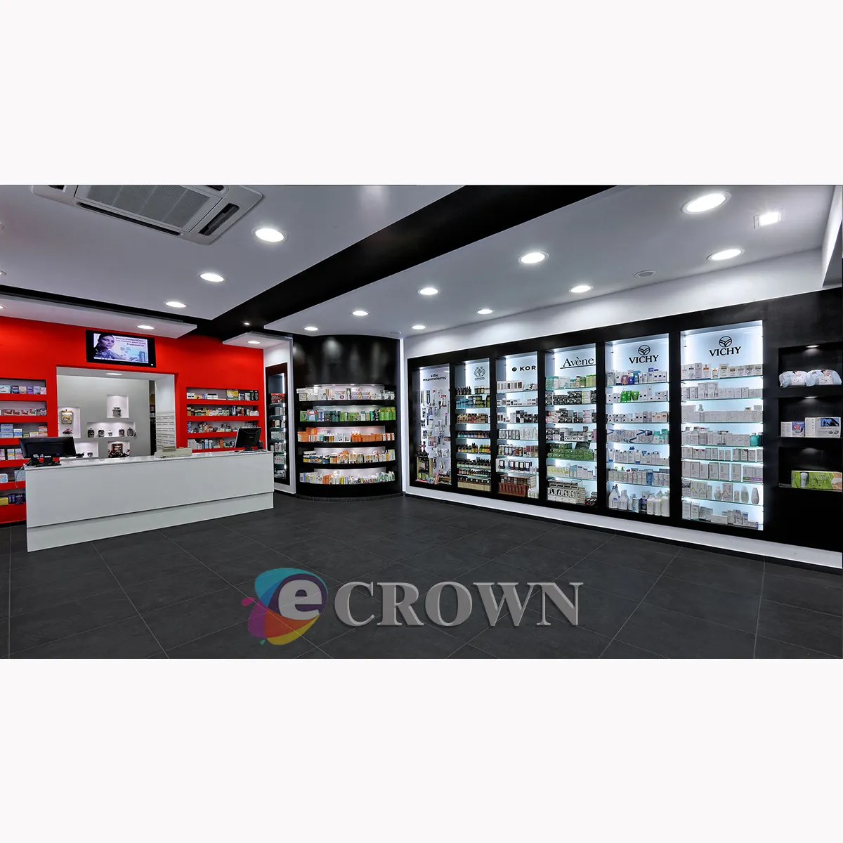 Pharmacy Royal Bleu showcase medicalpharmacy 5 Star shop design Sets