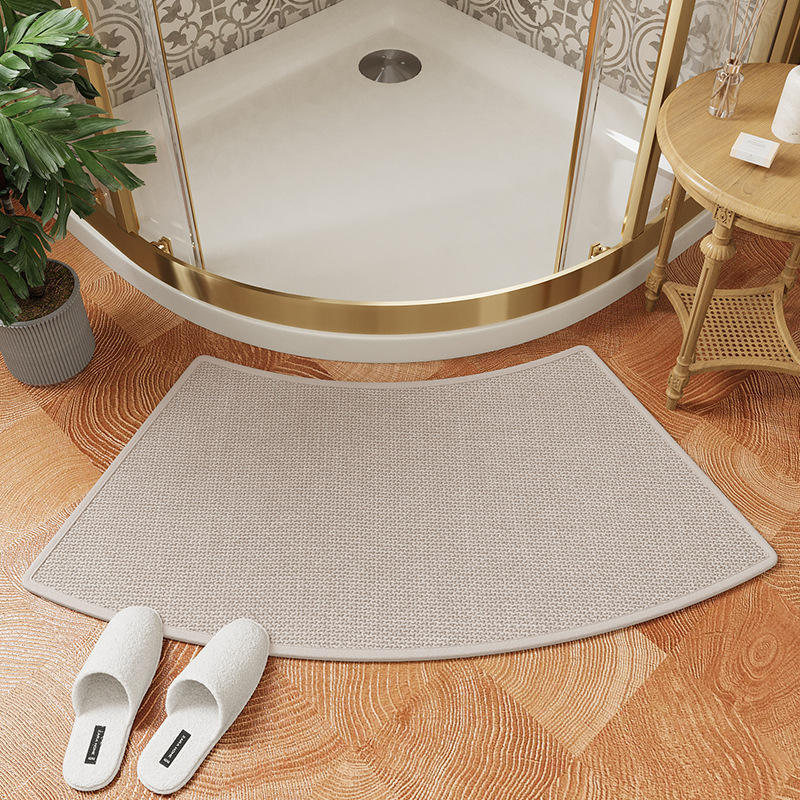 Suela de goma de cáñamo Sally - elegante tejido beige curvado