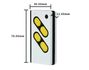 4 pulsanti 433mhz RF trasmettitore di apprendimento/fisso/rotolamento codice telecomando con accumulo di energia - Product Image 3