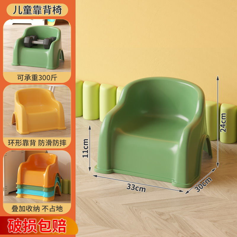Green children's stool