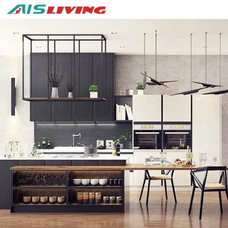 Ais Living Modern Designs Komplette fertige modulare Küche Komplette Küchenmöbel Schrank Küche für kleine Küchen-Sets