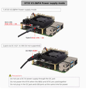 Raspberry Pi4 Smart Power Management Board con PWM Fan X735 moduli e kit elettronici - Product Image 4
