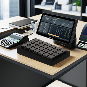 Мини 28-клавишная программируемая клавиатура USB POS цифровая многофункциональная клавиатура с 10-миллионным прессом для финансовой индустрии - Product Image 2