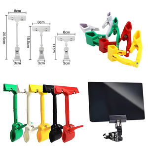 Klare Schilder clips auf dem Merchandise-Display 12er Pack Kunststoff-Etiketten-Pop clips auf dem Schilder halter regal - Product Image 1
