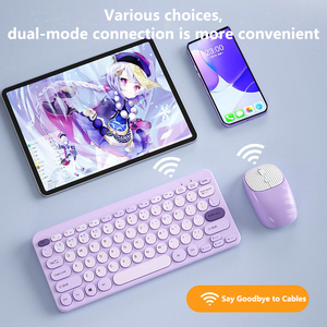 Teclado inalámbrico recargable Multi dispositivo teclado inalámbrico para tableta Ipad escritorio Mac teclado
