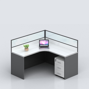 Moderne modulare Kabine Workstation Holz Staff Desk und Computer Desk Factory Direct Büromöbel für das Studium - Product Image 5
