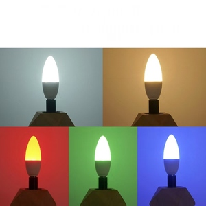C37 uzaktan kumanda RGBW mum şeklinde ampul E14 tabanı Led akıllı ışık AC100-240V 3W karartma renk ışıkları parti barlar için uygun - Product Image 6