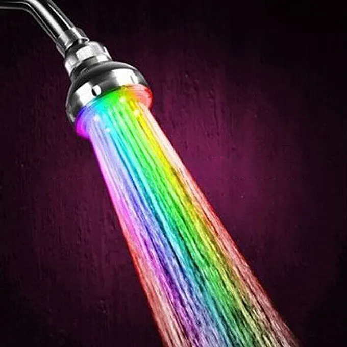 シャワーヘッド中国サプライヤー卸売LED照明付きバスルームショップ7色変更降雨シャワーヘッド