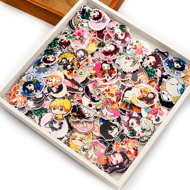 Kimetsu giapponese No Yaiba personaggio casuale misto Flatback resina planare 50 pezzi fai da te forniture artigianali materiali decorativi artigianali