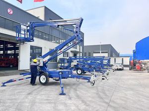CE Certification Dafang Brand 6m 8m 10m 12m Hydraulic Electric Spider Lifter Cherry Picker Trailer Boom Lift For Sale