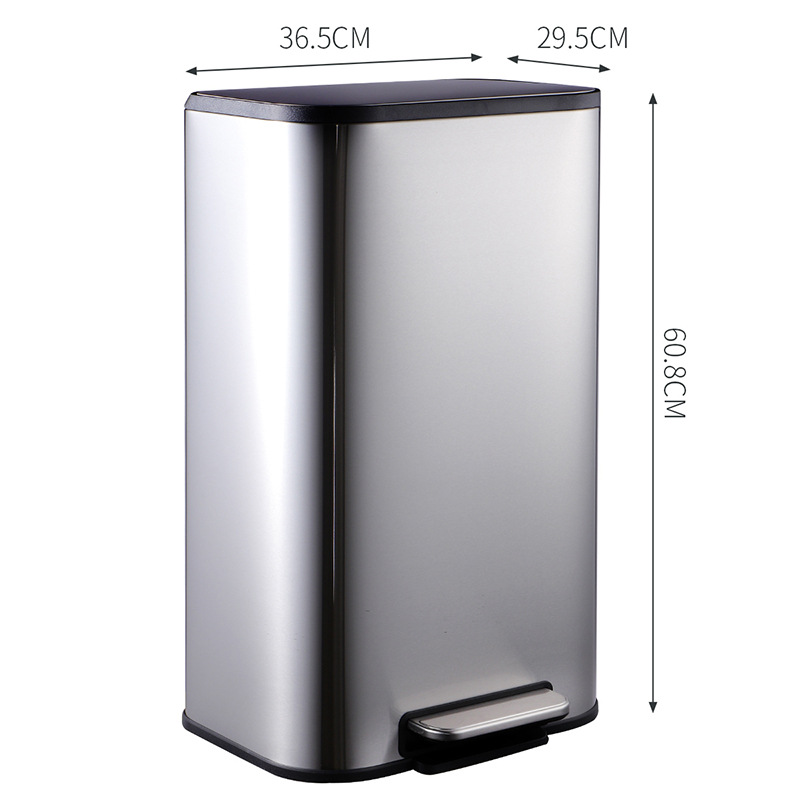 30L rectangulaire en acier inoxydable