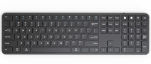Tastiera con tastiera numerica Multi-dispositivo ricaricabile e connessione stabile di dimensioni compatte tastiera Wireless per computer portatile Mac