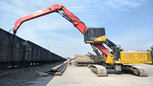 מותג חדש גלגל חומר נפץ מחפר smhw80 עם 23 מ מקסימום. ניתוח רדיוס חם מכירה