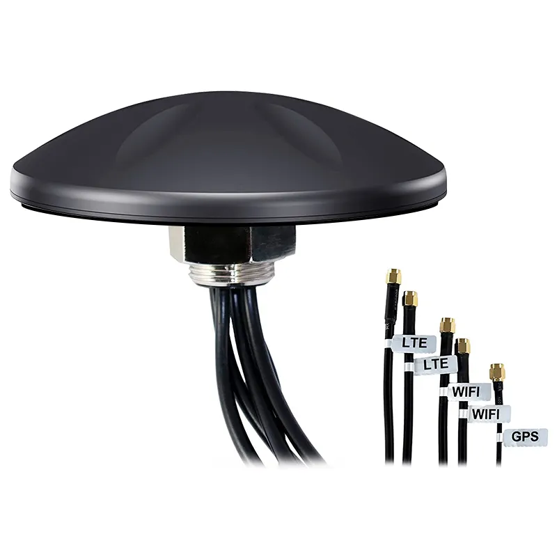 Antenas omni direccionales de largo alcance para coche, comunicador wifi 5 en 1 gnss gps 4g 5g LET Wifi mimo para punto de acceso 50km 360