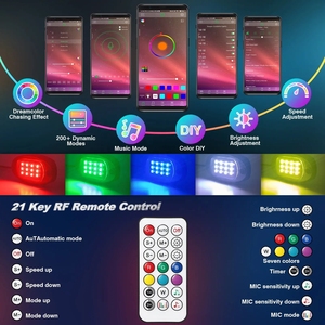 Sistemi di illuminazione automatica impermeabili LED luci Rock Multi colore a caccia di luci al Neon Kit lampade RGB Rock App/telecomando - Product Image 5