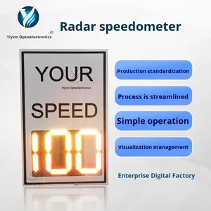 Cung cấp xuất khẩu Radar công tơ mét khu vực nhà máy đường tốc độ Hệ thống đo lường tốc độ xe phát hiện phản hồi cảnh báo giao thông sản phẩm - Product Image 3