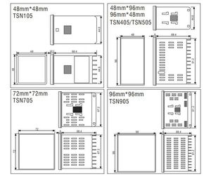 Teshow TSN705-561 <strong>PID</strong> Thermostat <strong>Controller</strong> Dual <strong>Output</strong> Relay + <strong>SSR</strong> (72mm*72mm) <strong>Temperature</strong> <strong>Controller</strong> OEM Customization Plastic - Product Image 5